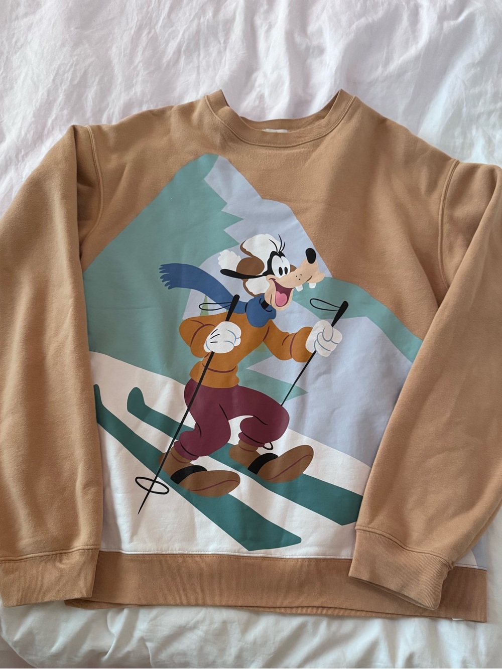 Disney Goofy Ski sweatshirt Lrg